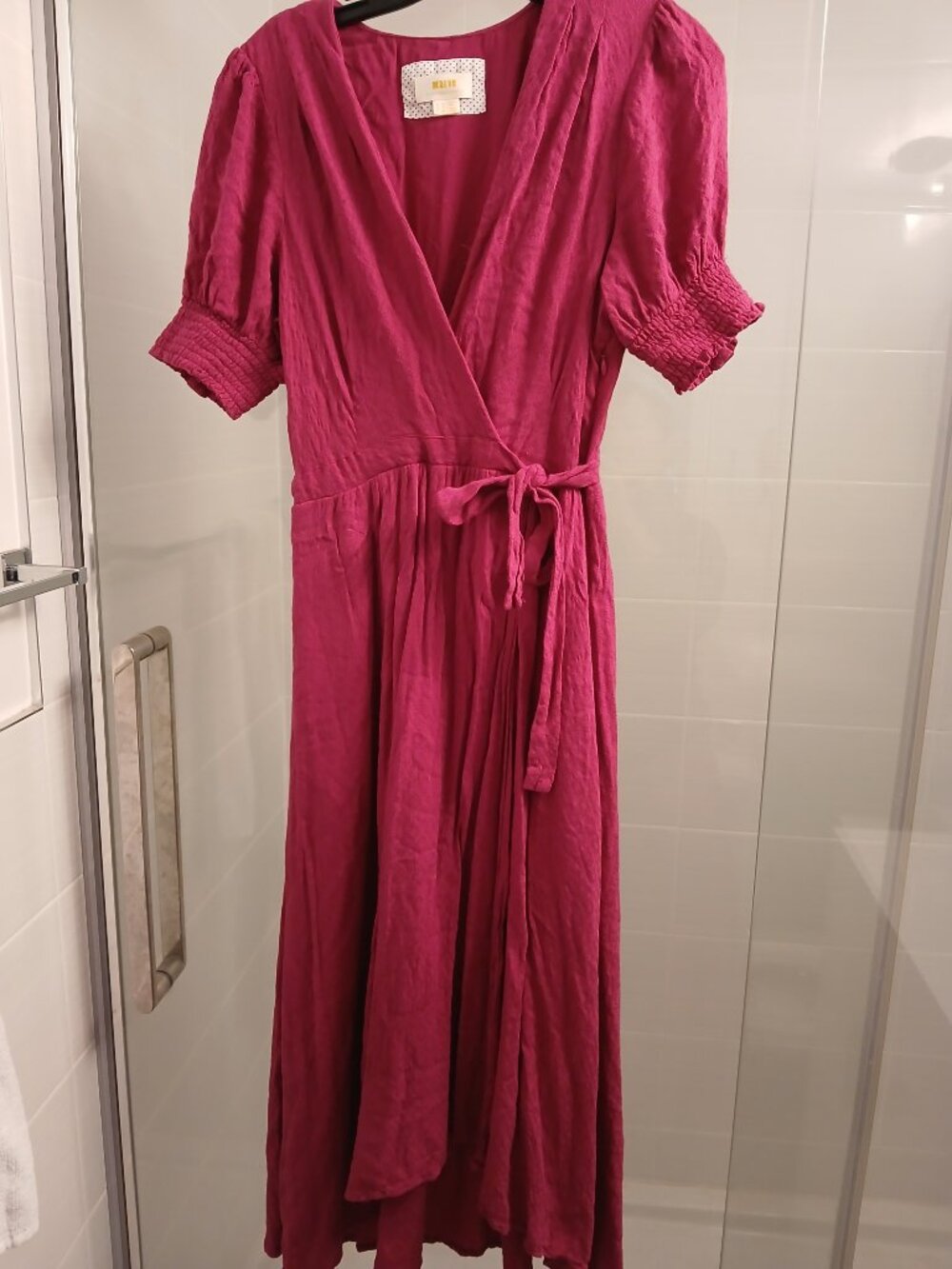 Anthropologie MAEVE Raspberry Bohemian Maxi Dress - Picture 9 of 13
